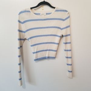 Striped knit sweater